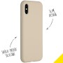 iPhone hoes Liquid Silicone Backcover iPhone Xs / X - Stone