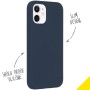 iPhone hoes Liquid Silicone Backcover iPhone 12 Mini - Donkerblauw
