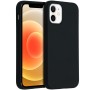 iPhone hoes Liquid Silicone Backcover iPhone 12 Mini - Zwart