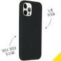 iPhone hoes Liquid Silicone Backcover iPhone 12 Pro Max - Zwart
