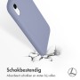 iPhone hoes Liquid Silicone Backcover iPhone Xr - Lavender Gray