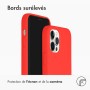 iPhone hoes Liquid Silicone Backcover iPhone 12 (Pro) - Rood