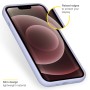 iPhone hoes Liquid Silicone Backcover iPhone 13 Pro Max - Paars
