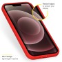 iPhone hoes Liquid Silicone Backcover iPhone 13 Pro Max - Rood