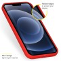 iPhone hoes Liquid Silicone Backcover iPhone 13 Pro - Rood