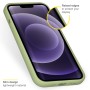 iPhone hoes Liquid Silicone Backcover iPhone 13 - Groen
