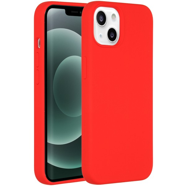 iPhone hoes Liquid Silicone Backcover iPhone 13 Mini - Rood