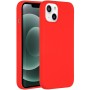 iPhone hoes Liquid Silicone Backcover iPhone 13 Mini - Rood