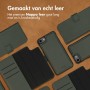 Accezz Premium Leather 2 in 1 Wallet Bookcase iPhone SE (2022 / 2020) / 8 / 7 / 6(s) - Groen