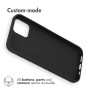 Accezz Color Backcover iPhone 12 (Pro) - Zwart