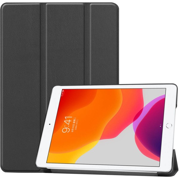 iPad hoes Trifold Bookcase iPad 10.2 (2019 / 2020 / 2021) - Zwart
