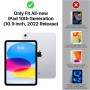 Accezz Rugged Back Case iPad 10.9 (2022) - Zwart
