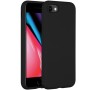 Accezz Liquid Silicone Backcover iPhone SE (2022 / 2020) / 8 / 7 - Zwart