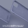 Accezz Liquid Silicone Backcover iPhone 15 Pro - Lavender Grey