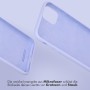 Accezz Liquid Silicone Backcover iPhone 13 - Paars
