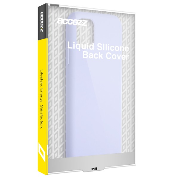 Accezz Liquid Silicone Backcover iPhone 14 - Paars