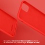 iPhone hoes Liquid Silicone Backcover iPhone 13 Pro Max - Rood