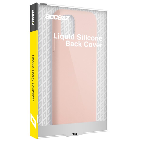 Accezz Liquid Silicone Backcover iPhone 15 Pro - Roze