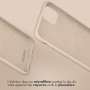 Accezz Liquid Silicone Backcover iPhone 15 Plus - Stone