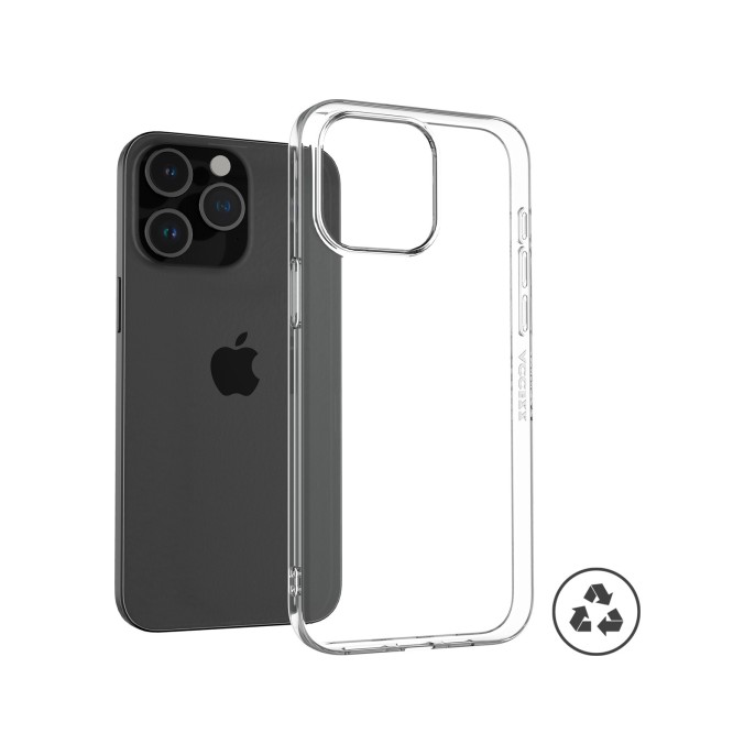 Accezz 100% recycled clear backcover iphone 15 pro max - transparant Accezz 100% recycled clear backcover iphone 15 pro max - transparant