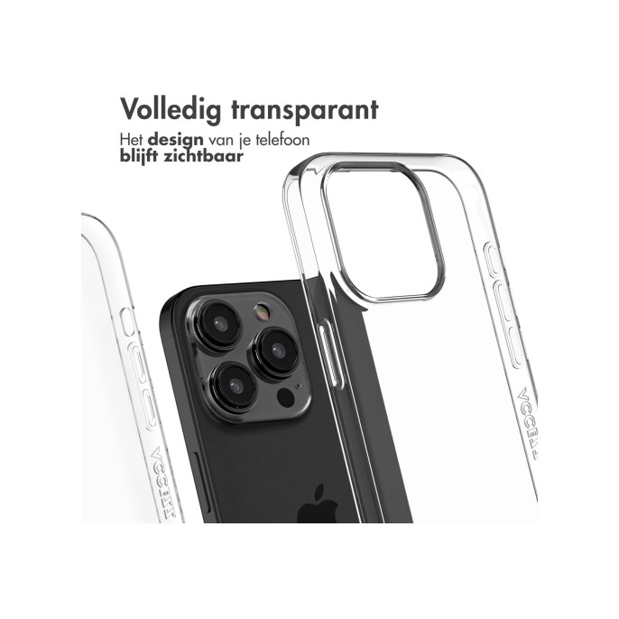 Accezz 100% recycled clear backcover iphone 15 pro - transparant Accezz 100% recycled clear backcover iphone 15 pro - transparant