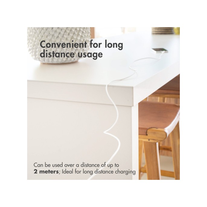 Accezz 2 pack lightning naar usb kabel - mfi certificering - 2 meter - wit Accezz 2 pack lightning naar usb kabel - mfi certificering - 2 meter - wit