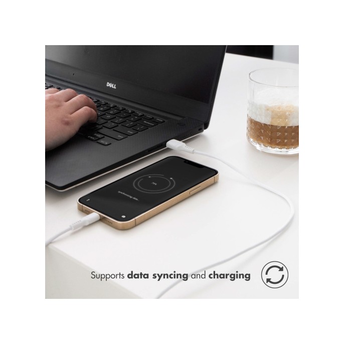 Accezz 2 pack lightning naar usb kabel - mfi certificering - 2 meter - wit Accezz 2 pack lightning naar usb kabel - mfi certificering - 2 meter - wit