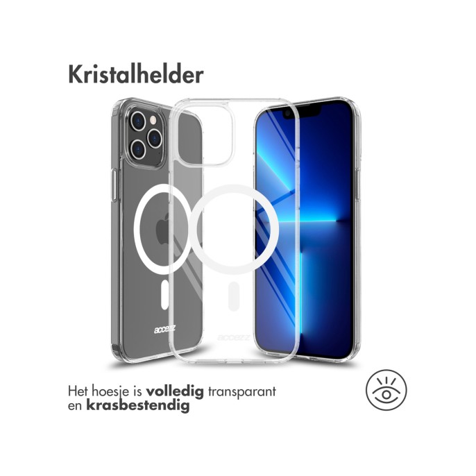 Accezz clear backcover met magsafe iphone 13 pro - transparant Accezz clear backcover met magsafe iphone 13 pro - transparant