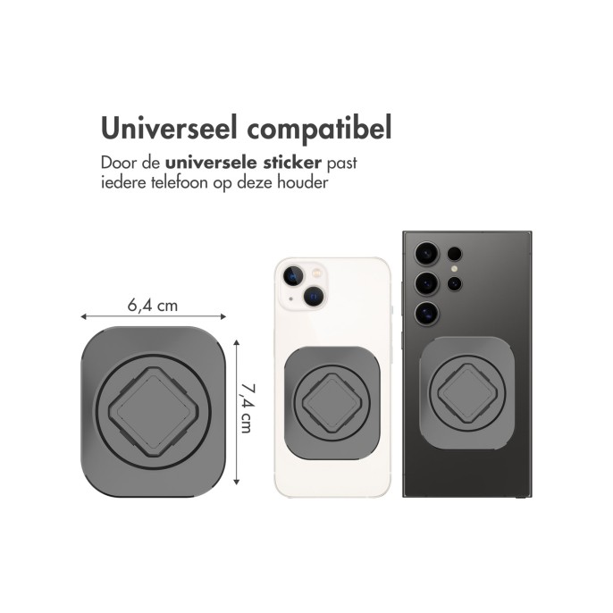 Accezz easylock telefoonhouder auto - ventilatierooster - universeel - 360 graden draaibaar - zwart Accezz easylock telefoonhouder auto - ventilatierooster - universeel - 360 graden draaibaar - zwart