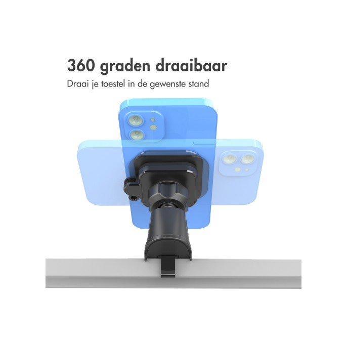 Accezz easylock telefoonhouder auto - ventilatierooster - universeel - 360 graden draaibaar - zwart Accezz easylock telefoonhouder auto - ventilatierooster - universeel - 360 graden draaibaar - zwart