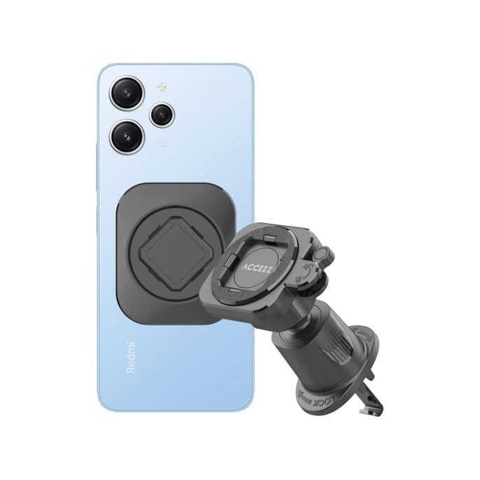 Accezz easylock telefoonhouder auto - ventilatierooster - universeel - 360 graden draaibaar - zwart Accezz easylock telefoonhouder auto - ventilatierooster - universeel - 360 graden draaibaar - zwart