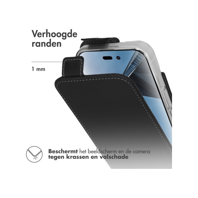 Accezz flipcase iphone 14 pro - zwart Accezz flipcase iphone 14 pro - zwart
