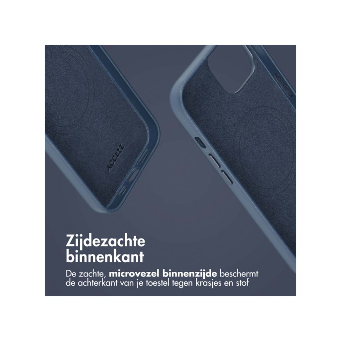 Accezz leather bookcase 2-in-1 met magsafe apple iphone 14 - nightfall blue Accezz leather bookcase 2-in-1 met magsafe apple iphone 14 - nightfall blue