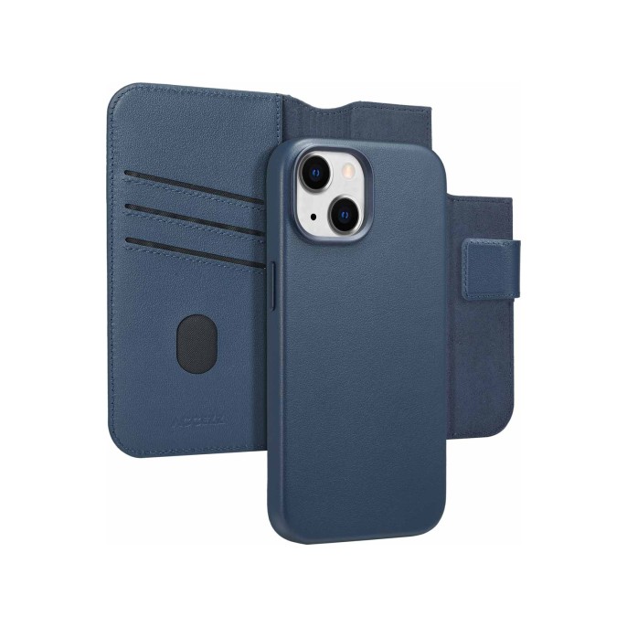 Accezz leather bookcase 2-in-1 met magsafe apple iphone 15 - nightfall blue Accezz leather bookcase 2-in-1 met magsafe apple iphone 15 - nightfall blue