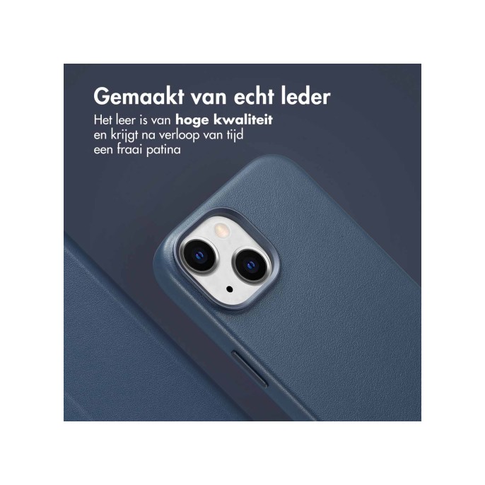 Accezz leather bookcase 2-in-1 met magsafe apple iphone 15 - nightfall blue Accezz leather bookcase 2-in-1 met magsafe apple iphone 15 - nightfall blue