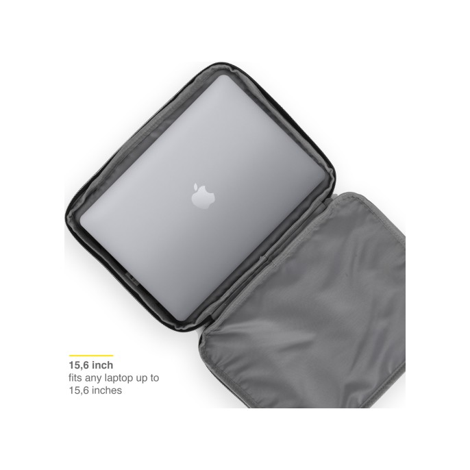 Accezz modern series laptop & tablet sleeve 15-16 inch - zwart Accezz modern series laptop & tablet sleeve 15-16 inch - zwart