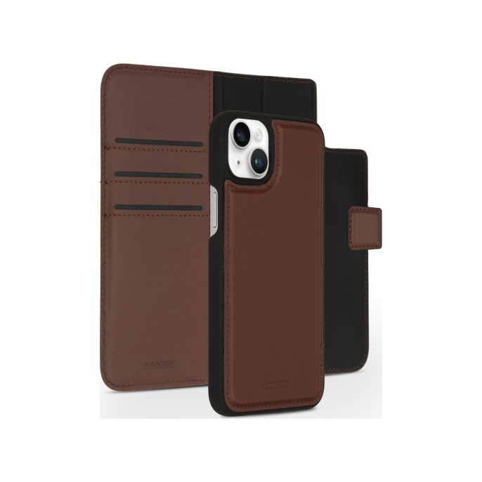 Accezz premium leather 2 in 1 wallet bookcase iphone 14 plus - bruin Accezz premium leather 2 in 1 wallet bookcase iphone 14 plus - bruin