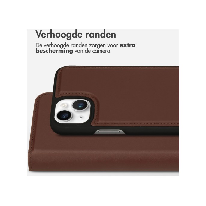 Accezz premium leather 2 in 1 wallet bookcase iphone 14 plus - bruin Accezz premium leather 2 in 1 wallet bookcase iphone 14 plus - bruin