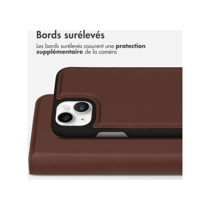 Accezz premium leather 2 in 1 wallet bookcase iphone 14 plus - bruin Accezz premium leather 2 in 1 wallet bookcase iphone 14 plus - bruin