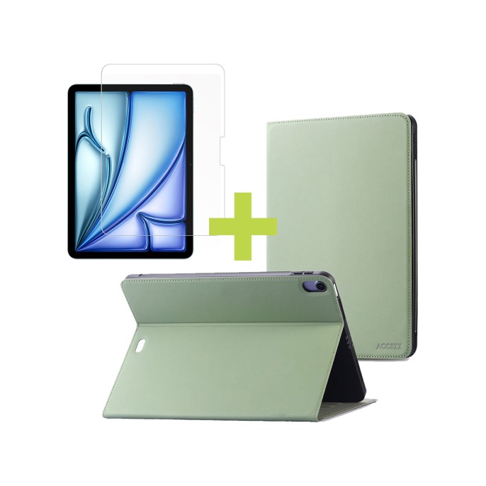 Accezz classic tablet case apple ipad 11 (2025) 11 inch / ipad 10 (2022) 10.9 inch - groen Accezz classic tablet case apple ipad 11 (2025) 11 inch / ipad 10 (2022) 10.9 inch - groen