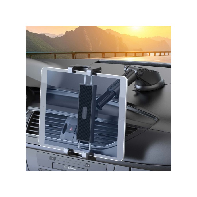 Accezz tablet houder auto - dashboard of voorruit - verstelbaar - universeel - zwart Accezz tablet houder auto - dashboard of voorruit - verstelbaar - universeel - zwart