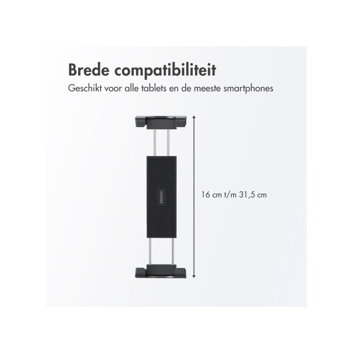 Accezz tablet houder auto - dashboard of voorruit - verstelbaar - universeel - zwart Accezz tablet houder auto - dashboard of voorruit - verstelbaar - universeel - zwart