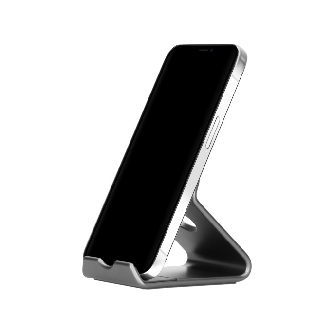 Accezz telefoonhouder bureau - tablethouder bureau - premium - aluminium - grijs Accezz telefoonhouder bureau - tablethouder bureau - premium - aluminium - grijs