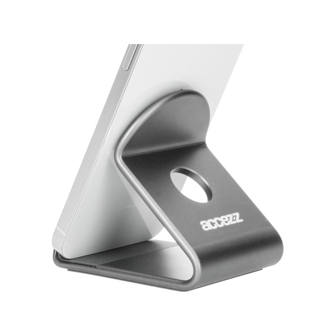 Accezz telefoonhouder bureau - tablethouder bureau - premium - aluminium - grijs Accezz telefoonhouder bureau - tablethouder bureau - premium - aluminium - grijs
