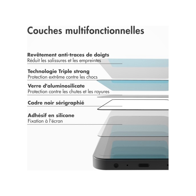 Accezz triple strong full cover glas screenprotector met applicator apple iphone 13 / 13 pro / 14 - transparant Accezz triple strong full cover glas screenprotector met applicator apple iphone 13 / 13 pro / 14 - transparant