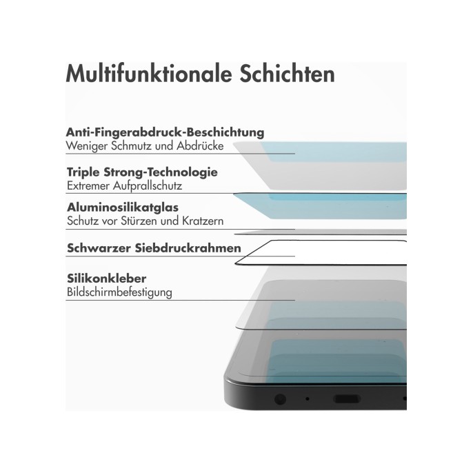 Accezz triple strong full cover glas screenprotector met applicator apple iphone 13 / 13 pro / 14 - transparant Accezz triple strong full cover glas screenprotector met applicator apple iphone 13 / 13 pro / 14 - transparant