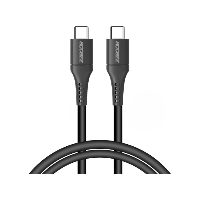 Accezz usb-c naar usb-c kabel - 1 meter - zwart Accezz usb-c naar usb-c kabel - 1 meter - zwart