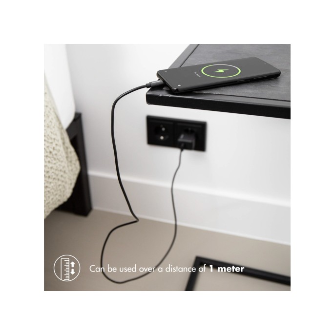 Accezz usb-c naar usb-c kabel - 1 meter - zwart Accezz usb-c naar usb-c kabel - 1 meter - zwart