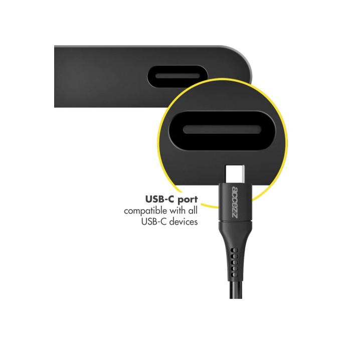 Accezz usb-c naar usb kabel - 0,2 meter - zwart Accezz usb-c naar usb kabel - 0,2 meter - zwart