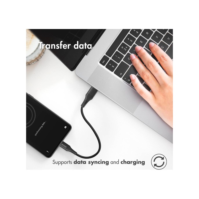 Accezz usb-c naar usb kabel - 0,2 meter - zwart Accezz usb-c naar usb kabel - 0,2 meter - zwart